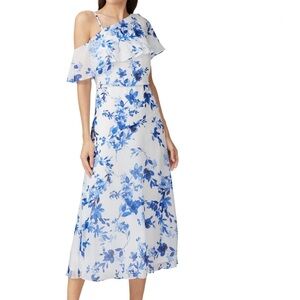 DOWN FROM $95!🎉Like New Mediterranean Flower Blue White Spring Summer
Sundress